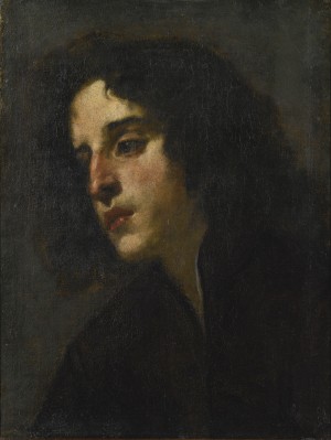 Head study of a young man
